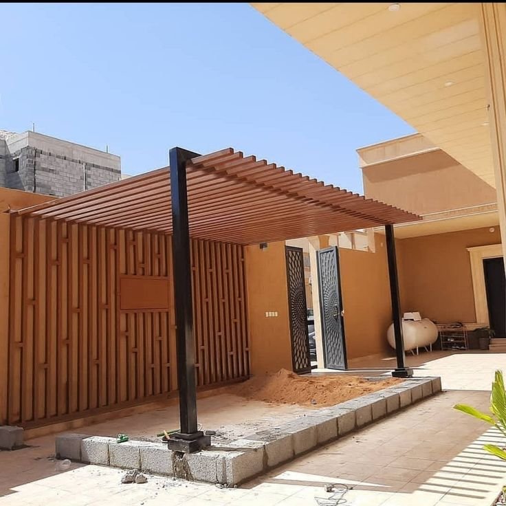 مظلات بديل خشب