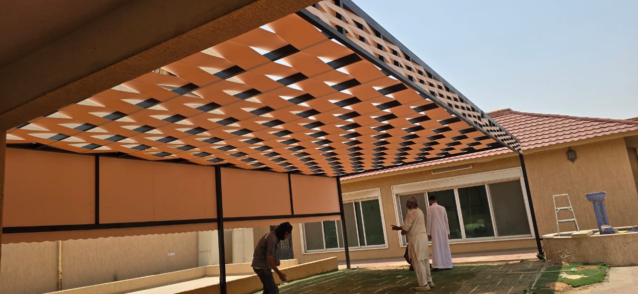 مظلات قماش شكل حديث مظلات قماش شكل حديث